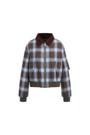 Bomber trapuntato a quadri reversibile Minka in misto cotone