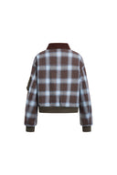 Bomber trapuntato a quadri reversibile Minka in misto cotone
