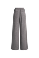 Miranda Plissierte Hose mit Kordelzug und weitem Bein aus Wollmischung