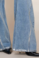 Monroe Silver Back Pocket Jeans in Cotton Denim