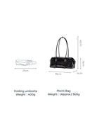 Monti East West Shoulder Bag in Oiled Waxed Top Grain Leather