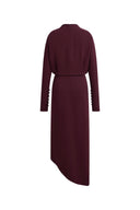 Munich Draped Layered Bodice Gigot Sleeve Dress