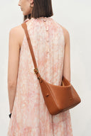 Navigli Shoulder Hobo Bag in Nappa Calfskin