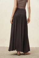 Nemesis Drapy Ruched Skirt in Tencel Blend