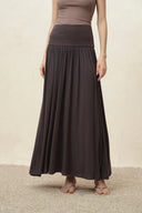 Nemesis Drapy Ruched Skirt in Tencel Blend