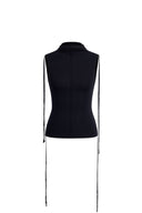 Nerissa Drawstring Shoulder Tank Top Knit