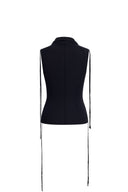 Nerissa Drawstring Shoulder Tank Top Knit