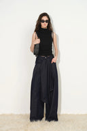 Nerissa Drawstring Shoulder Tank Top Knit