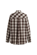 Nicole's Two Way Plaid Shirt in  Lyocell Merino Wool Blend
