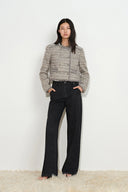 Pensée Double-Breasted Jacket in Lurex Tweed