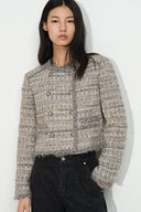 Pensée Double-Breasted Jacket in Lurex Tweed