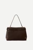 Rialto Double Flap Handbag in Calfskin Leather