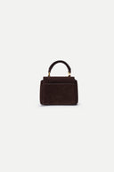 Rialto mini charm tas in top-grain mat koeienleer