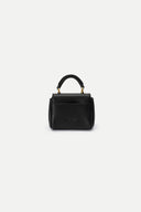 Rialto mini charm tas in top-grain nappa koeienleer