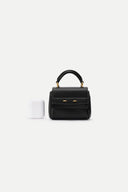 Rialto mini charm tas in top-grain nappa koeienleer