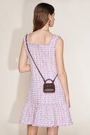 Rialto mini charm tas in top-grain nappa koeienleer