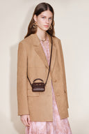 Rialto Mini Charm Bag in Top-grain Nappa Cowhide Leather