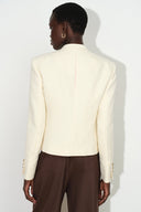 Riley strukturierte napoleonische Jacke aus Wolltweed