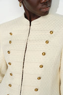 Riley strukturierte napoleonische Jacke aus Wolltweed