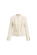 Riley strukturierte napoleonische Jacke aus Wolltweed