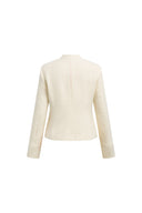 Riley strukturierte napoleonische Jacke aus Wolltweed
