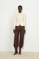Riley strukturierte napoleonische Jacke aus Wolltweed