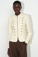Riley strukturierte napoleonische Jacke aus Wolltweed