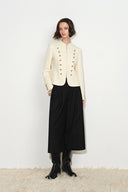 Riley strukturierte napoleonische Jacke aus Wolltweed
