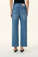 Rodeo Embellished Crop Jeans in Cotton Denim