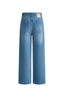Rodeo Embellished Crop Jeans in Cotton Denim