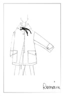 Rue Lightweight Hooded Midi Coat in Wool Blend