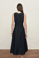 Sadie  Lightweight Washed Sleeveless A line Dress in Cotton Denim