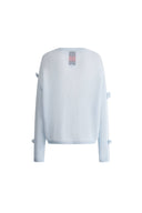 Sally Hand Crochet 3D Floral Camellia Sweater in Mohair Blend