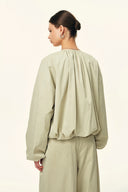 Sana Parachute Bomber Jacket in Cotton Nylon Blend