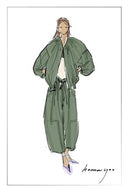 Sana Parachute Bomber Jacket in Cotton Nylon Blend