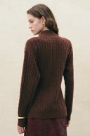 Sephina Wickelpullover aus einer Woll-Kaschmir-Mischung