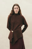 Sephina Wickelpullover aus einer Woll-Kaschmir-Mischung