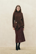 Sephina Wickelpullover aus einer Woll-Kaschmir-Mischung