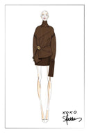 Sephina Wickelpullover aus einer Woll-Kaschmir-Mischung