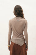 Severine Runched Sheer Top
