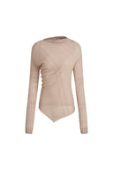 Severine Runched Sheer Top