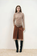 Severine Runched Sheer Top