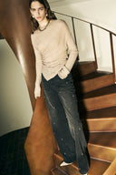 Severine Runched Sheer Top