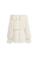 Severine Ruffle Polka Dot Blouse