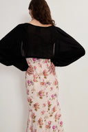 Shrug Semi Sheer Cardigan in Tencel-Silk Knit