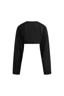 Shrug Semi Sheer Cardigan in Tencel-Silk Knit
