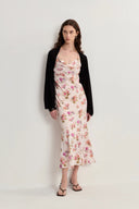 Shrug Semi Sheer Cardigan in Tencel-Silk Knit