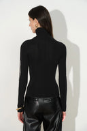 Sibyl Figurbetontes Rollkragenshirt aus Wollmischung
