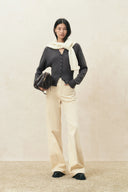 Sidra Cinched Batwing Sleeve Cardigan in Wool Blend