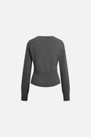 Sidra Cinched Batwing Sleeve Cardigan in Wool Blend